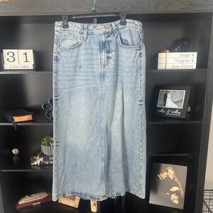 Women's Denim Maxi Skirt